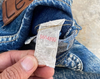W30 LEE Union Made Lot 2101 1942 WW2 Selvedge Denim With Awesome