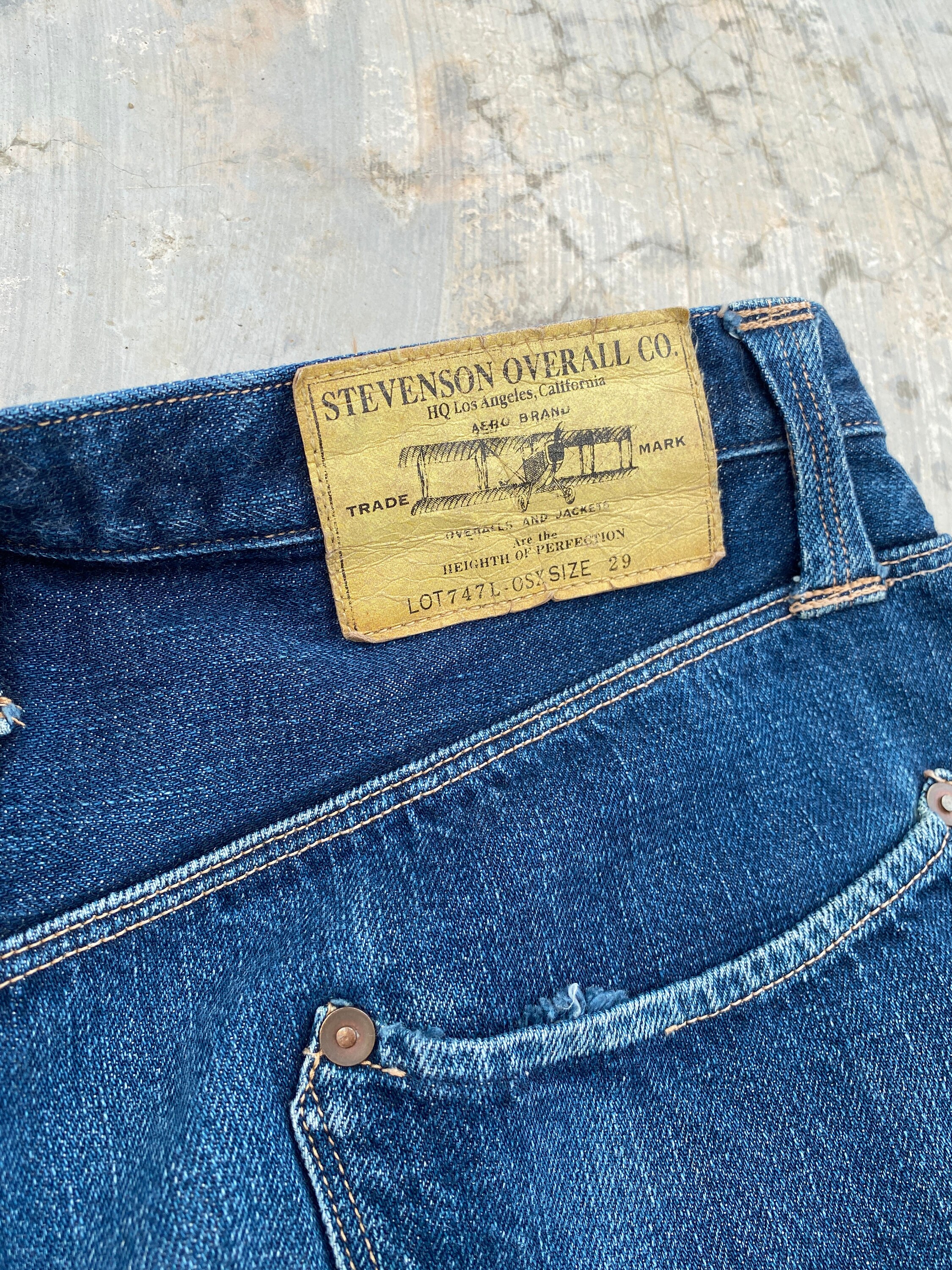 W29 Stevenson Overall Lot 747L-OSX Selvedge Jeans - Etsy