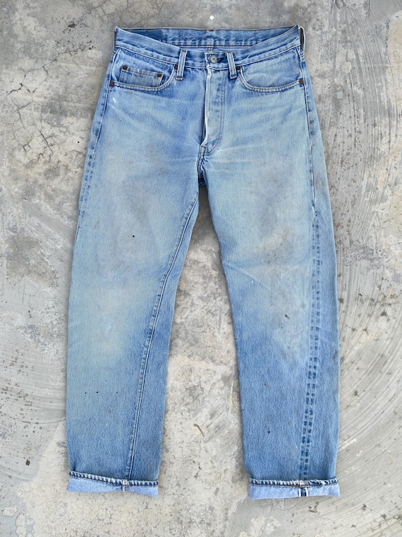 W31 Vintage 80s Levis 501 Redline #524 Selvedge Jeans - Etsy