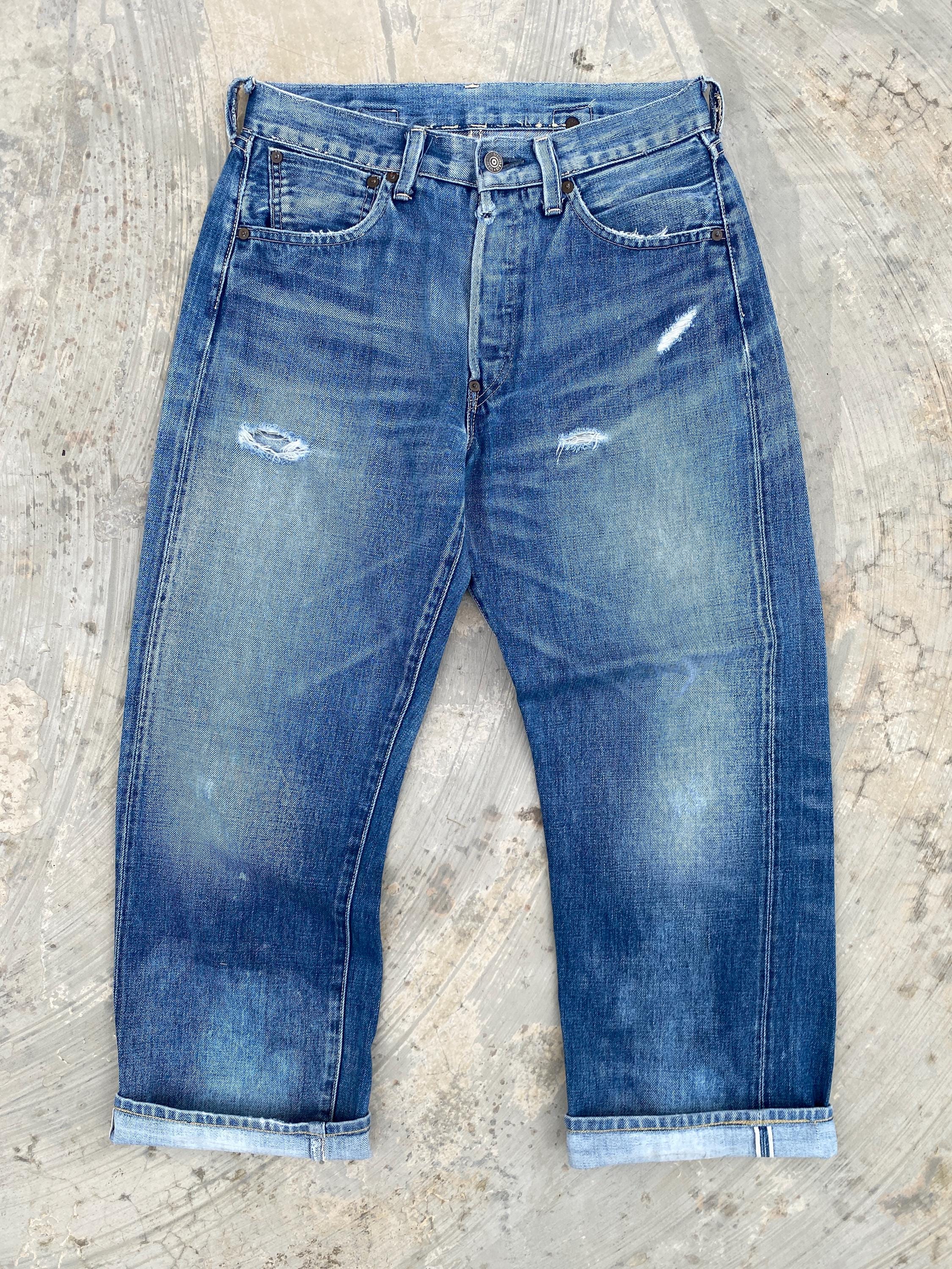 W30 LVC Levis 501XX 1937 37501 Big E Cinch Back Selvedge W30 LVC Levis 501XX 1937 37501 Big E Cinch Back Selvedge