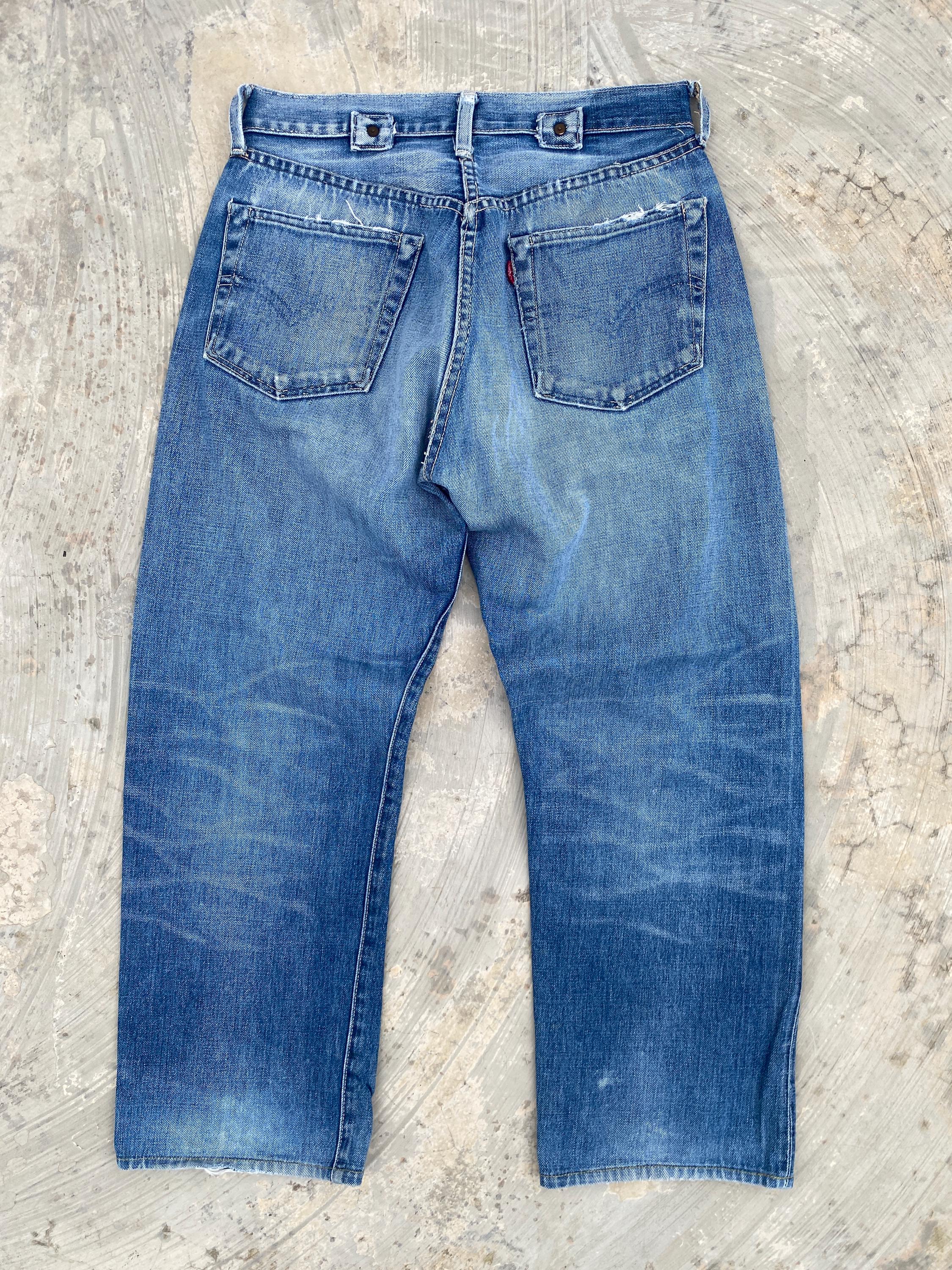 W30 LVC Levis 501XX 1937 37501 Big E Cinch Back Selvedge W30 LVC Levis 501XX 1937 37501 Big E Cinch Back Selvedge