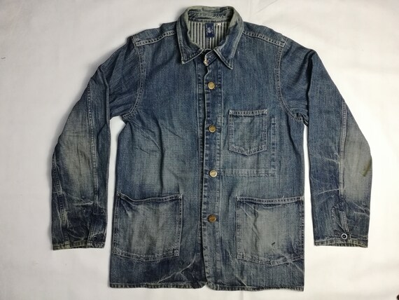 OMNIGOD Denim Chore Jacket 40s, 50s Style