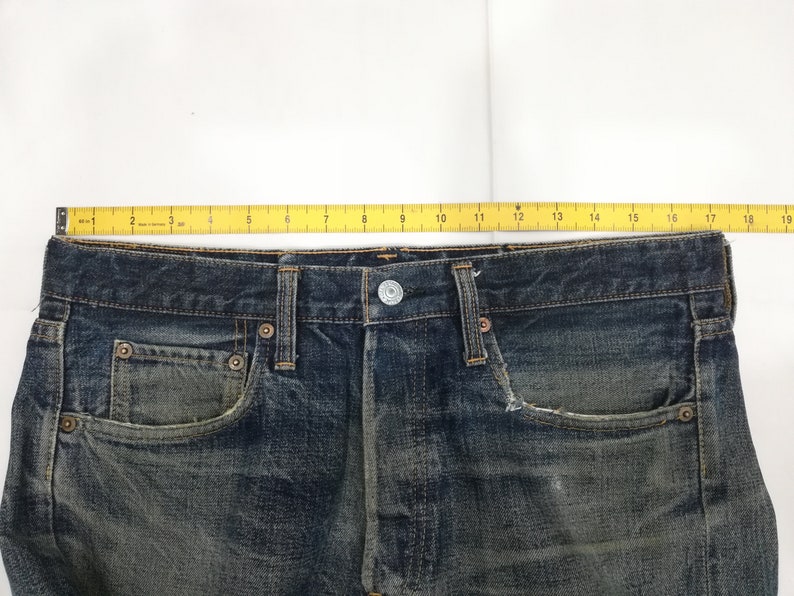 W34 Reworked DENIME Lot 66 Selvedge Jeans With Distressed - Etsy
