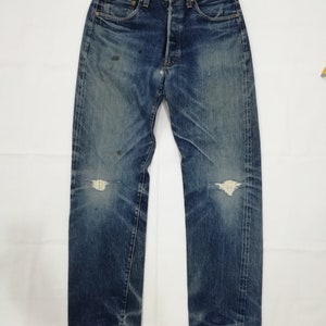 Pre-owned Levi's Levis Vintage Clothing Lvc 1955 501 Selvedge Jeans Do One  34x32 In Blue