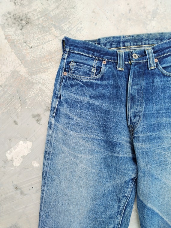 Buy W28 80/90s Vintage DENIME 849 40s WW2 Orizzonti Selvedge Denim 