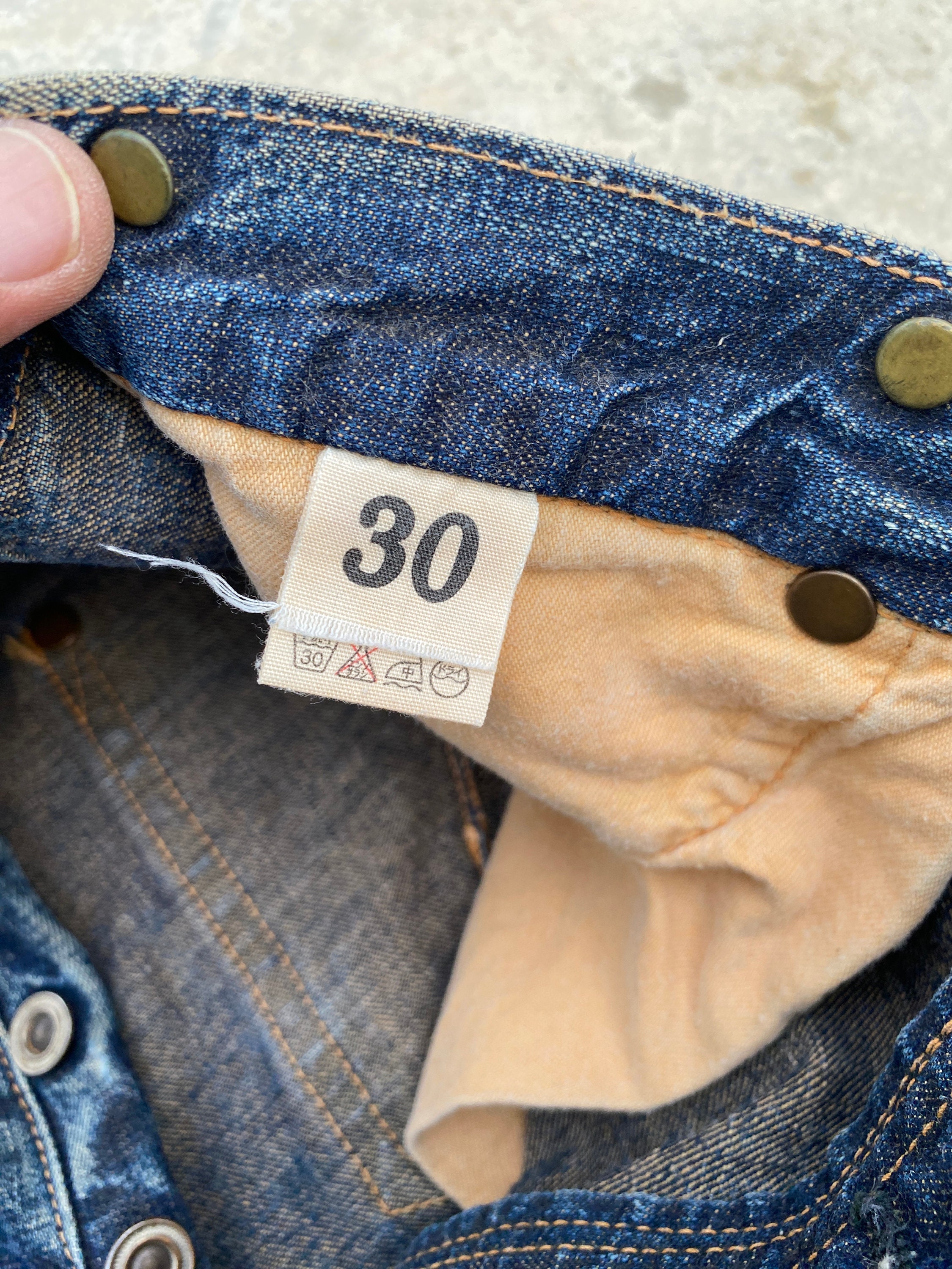 通販生活 ファッション W30 Warehouse Jeans Back Cinch 30s DD02 Nevada Digger Duck パンツ