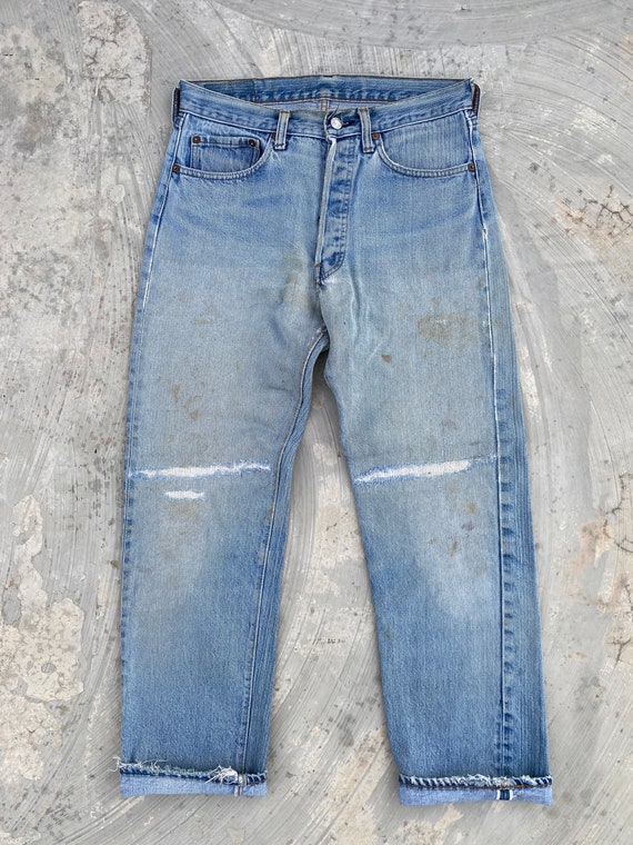 W31 Vintage 80s Levis 501 Redline #524 Selvedge Jeans - Etsy