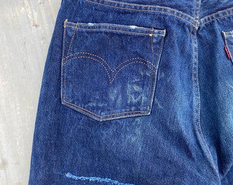 W29 Reworked Levis LVC 44501 S501XX WW2 Selvedge Denim - Etsy