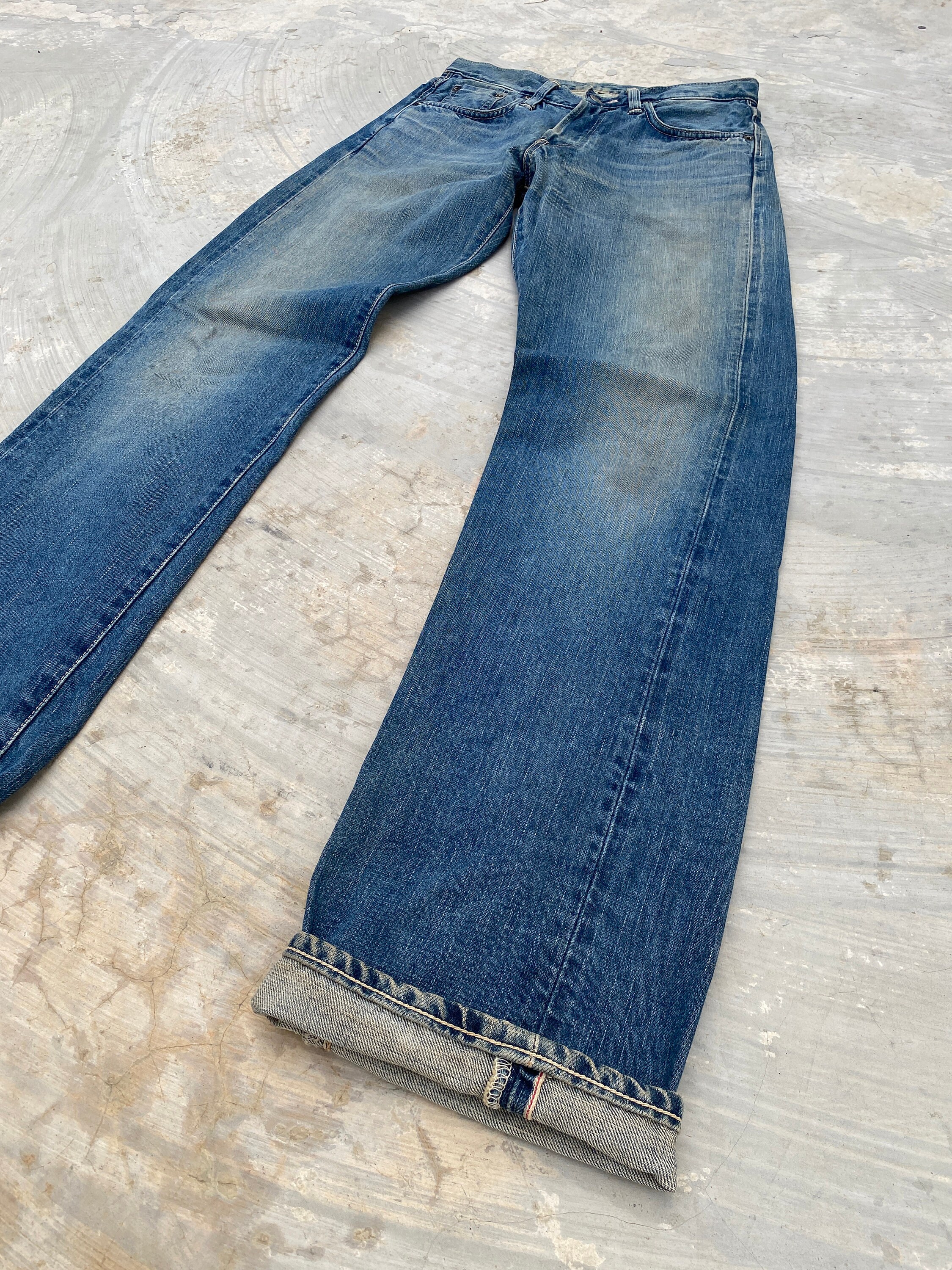 W28 Edwin 505SX Half Selvedge Denim - Etsy W28 Edwin 505SX Half Selvedge Denim - Etsy