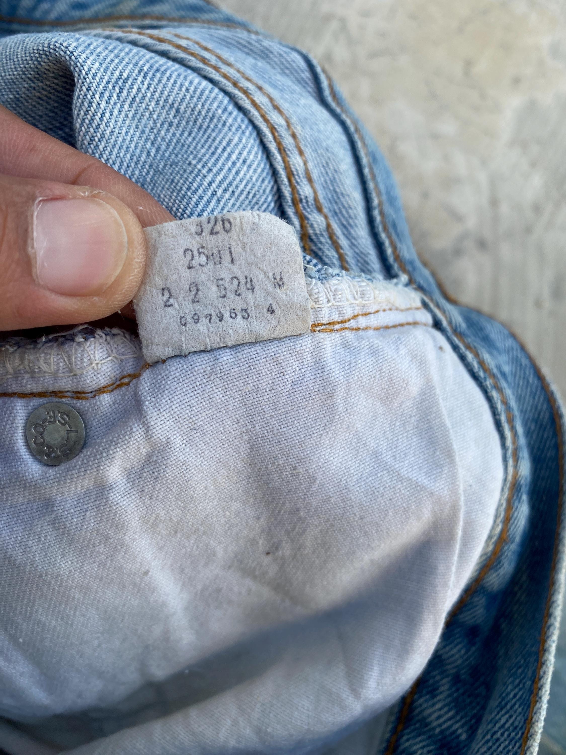W31 Vintage 80s Levis 501 Redline #524 Selvedge Jeans - Etsy