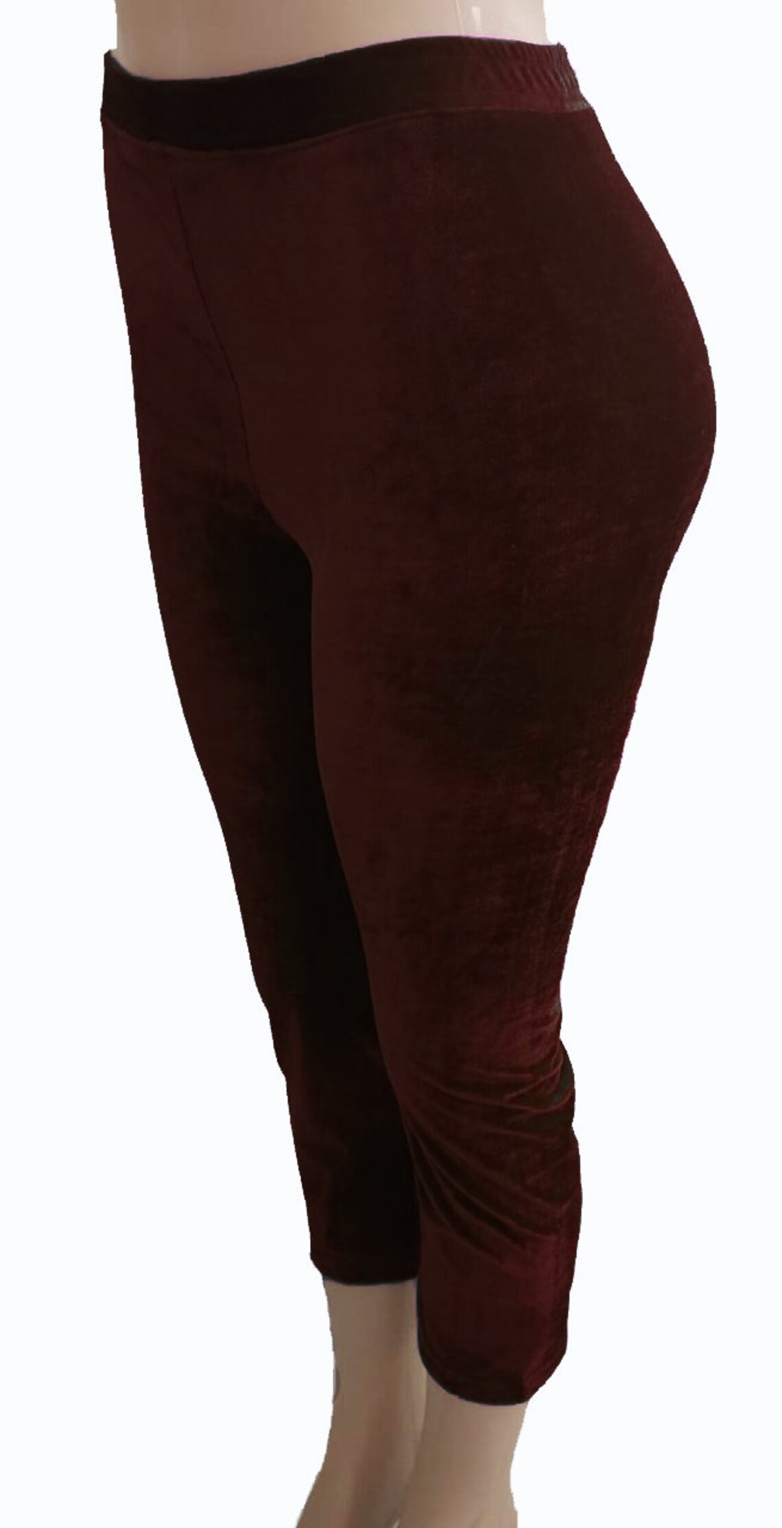 Women Stretch Velvet Leggings Soft Velour Warm Solid Pants Etsy