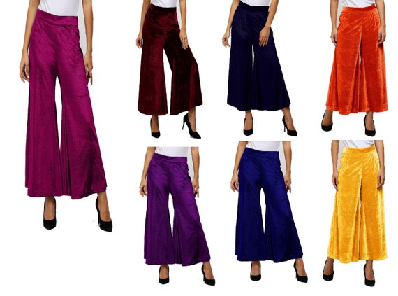 Indian Velvet Pant Designer Plazoo 