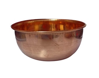 Hand Forged Copper 8\u201d round bowl