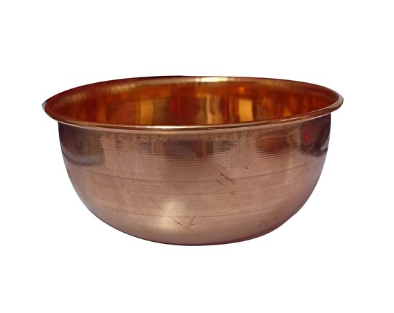 2 Pcs Indian 100% Copper Dish Serving Bowl Katori Dessert Bowls 