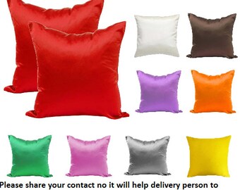 satin throw pillow covers