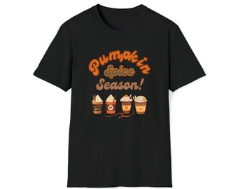 Pumpkin Spice Season Tee, Fall Shirt, Halloween Shirt, Coffee Lover Tee, Coffee Lover, Pumpkin Spice Latte,  Starbucks shirt, Pumpkin Tee