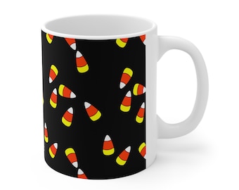 Candy Corn Mug 11 oz Halloween mug, Candy Corn Coffee cup, Halloween cup, Halloween gift, Gift Candy Corn fan, Candy Mug, Candy Gift, Fall