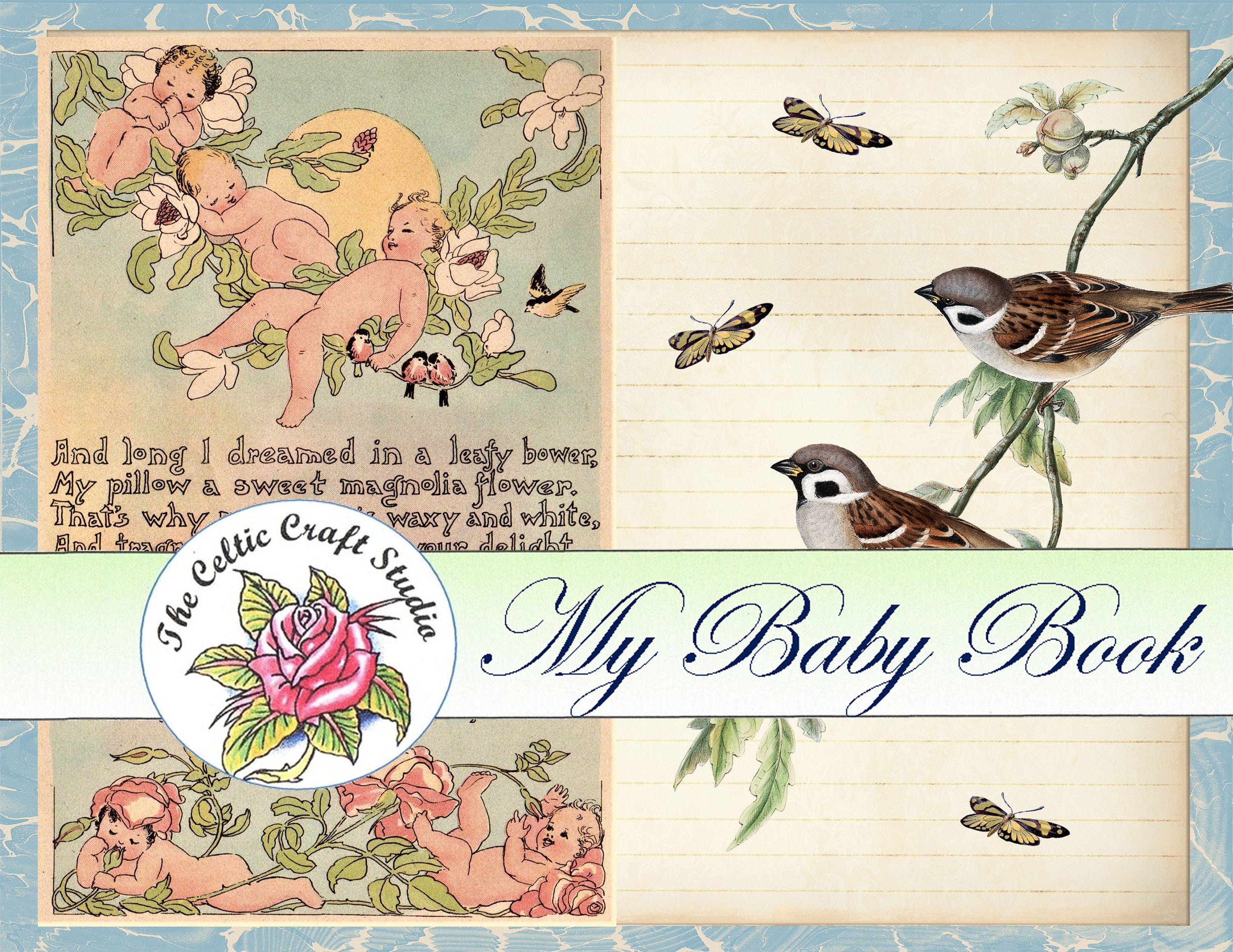 My Baby Book a Full Journal Kit Etsy