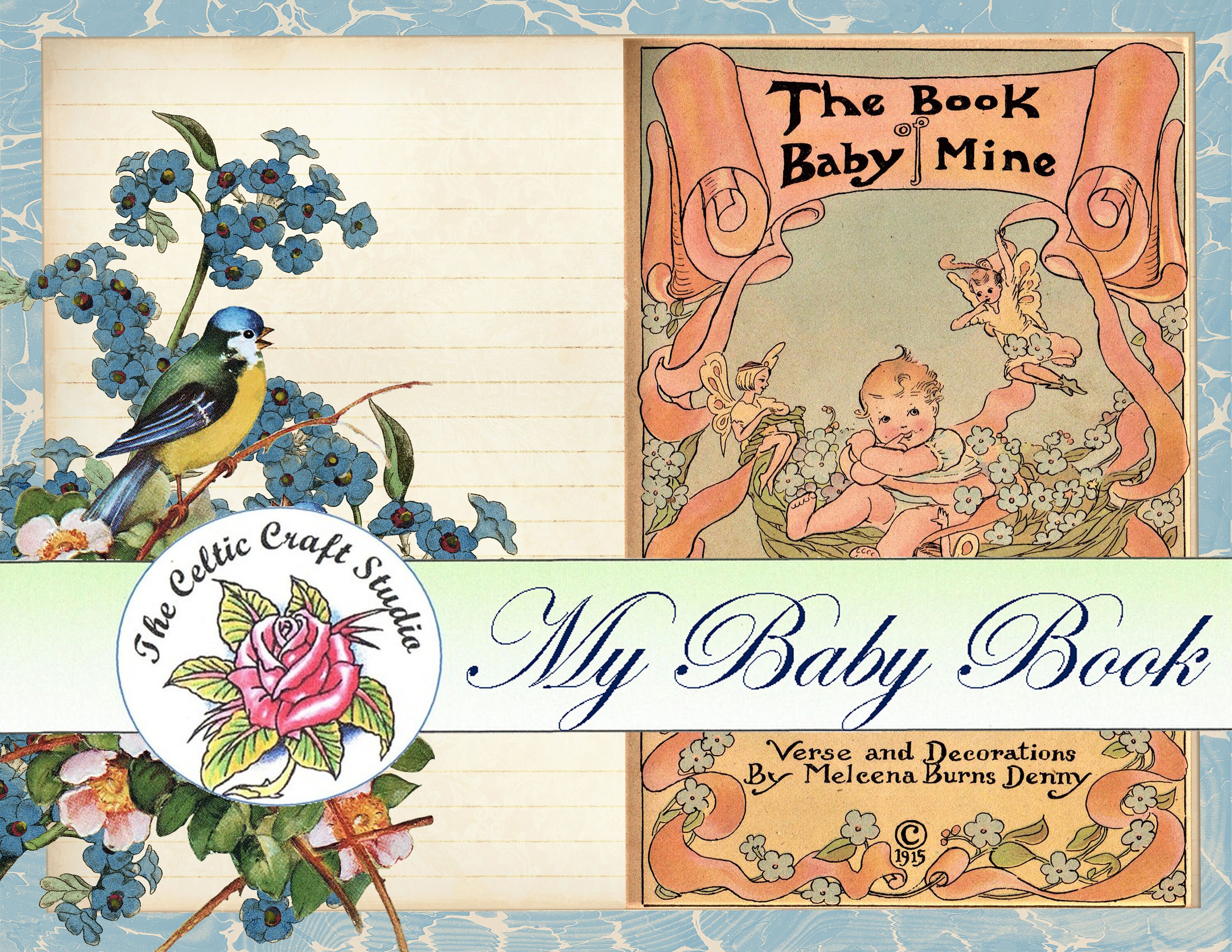 My Baby Book a Full Journal Kit Etsy