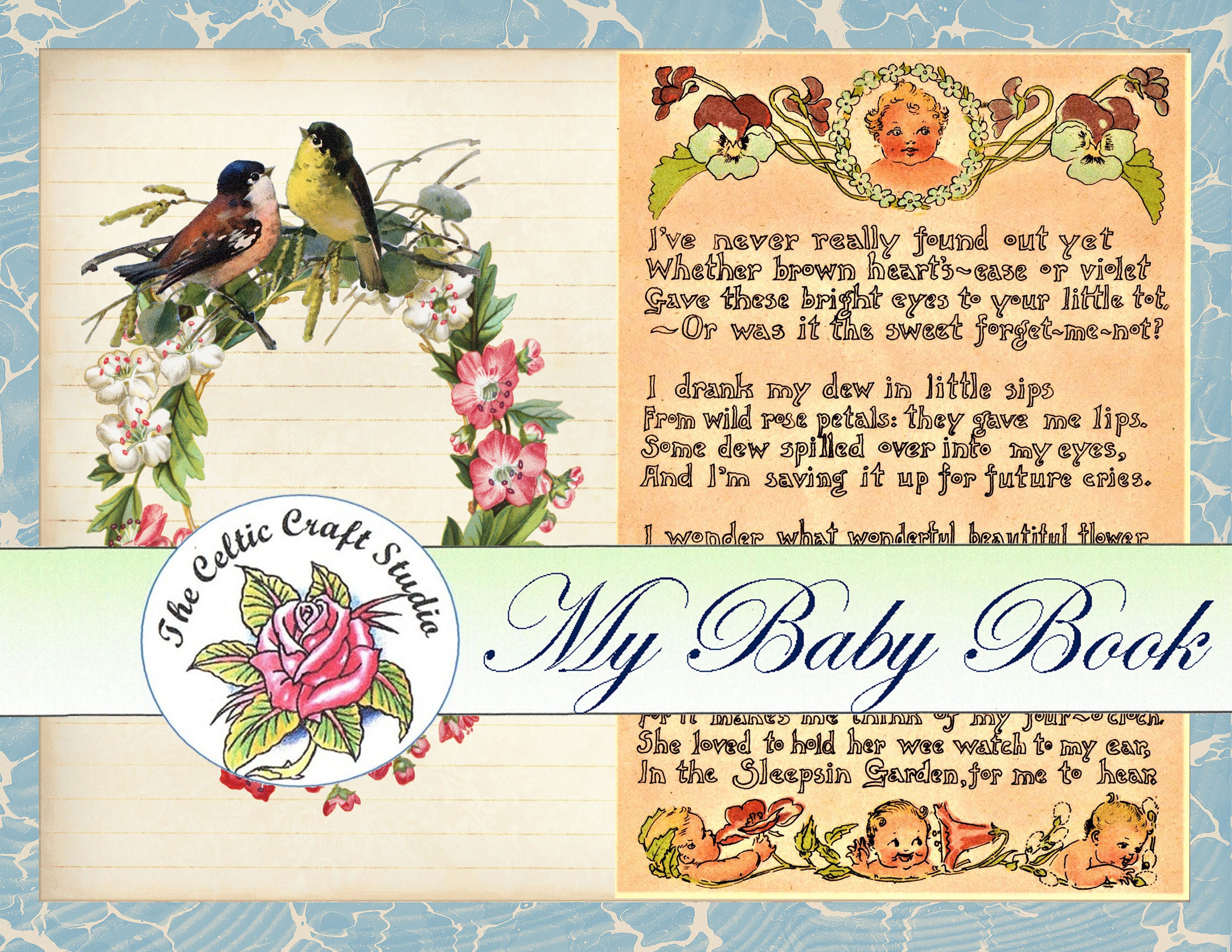 My Baby Book a full journal kit Etsy