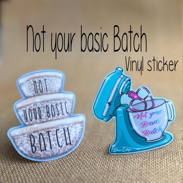 Baker sticker| baking sticker| mixer stickers | gifts for bakers| cake mixer| Stand mixer sticker| mixing bowls