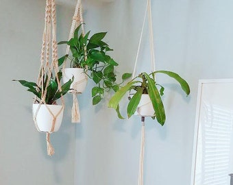 Kit de manualidades DIY más vendido: colgador de plantas de macramé, kit DIY, colgador de plantas, macramé, decoración del hogar, macramé DIY, regalos hechos a mano, regalo DIY