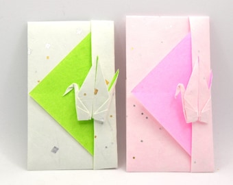 Origami Geld Envelop Kraan Decoratie Hoge Kwaliteit Washi Munthouder Sieraden Case Nieuwjaar Kerst Verjaardag Huwelijksverjaardag