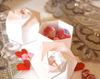 Origami Tant papier boîte cadeau décoration florale japonaise