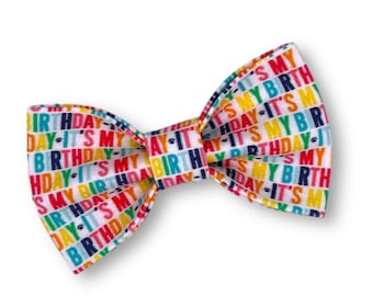 It's My Birthday Pet Bow Tie