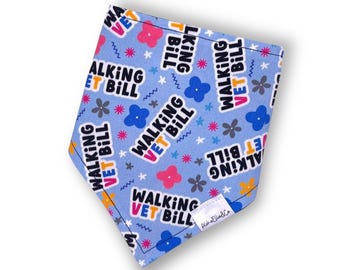 Walking Vet Bill Reversible Sassy Pet Bandana