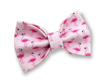 Flamingos Pet Bow Tie