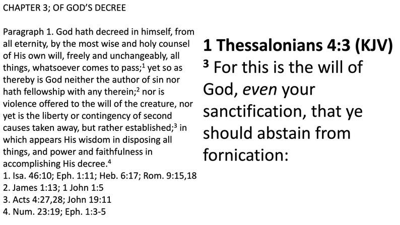 Calvinism and the Will of God 1 Thessalonians 4:3 image 2