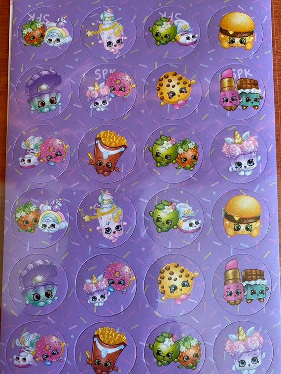 Shopkins Stickers 96 Count Apple Blossom Kooky Lippy Lips Etsy Shopkins Stickers 96 Count Apple Blossom Kooky Lippy Lips Etsy