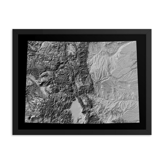 Colorado Topographic Map Map Art Print Colorado Gift - Etsy