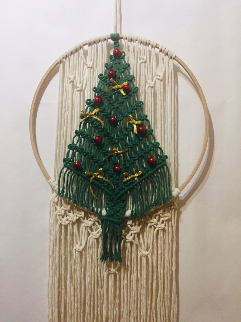 Macrame Christmas Tree Modern Macrame Macrame Wall Hanging BCD
