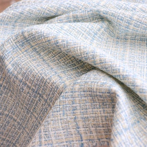 Sky Blue/Black Novelty Tweed