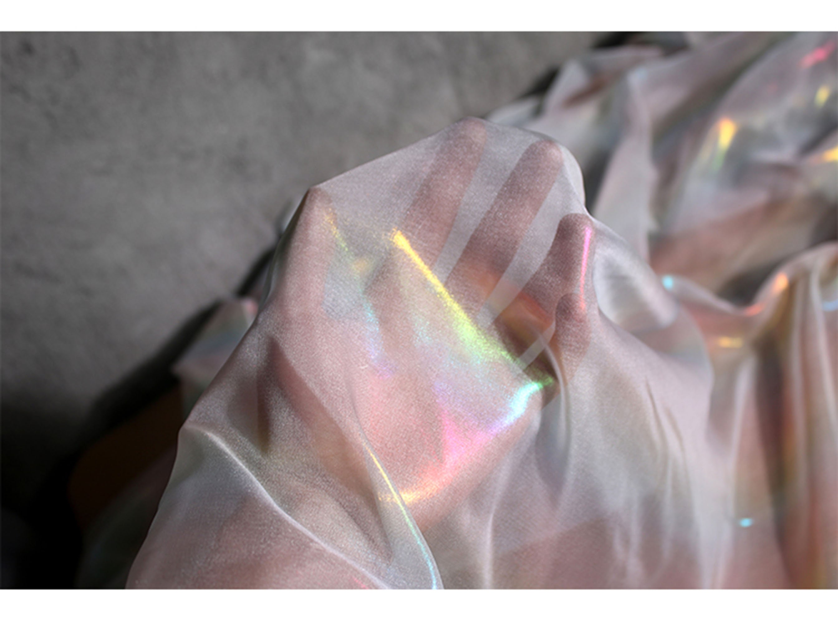 Rainbow Reflective Holographic Fabric Symphony Perspective Etsy UK