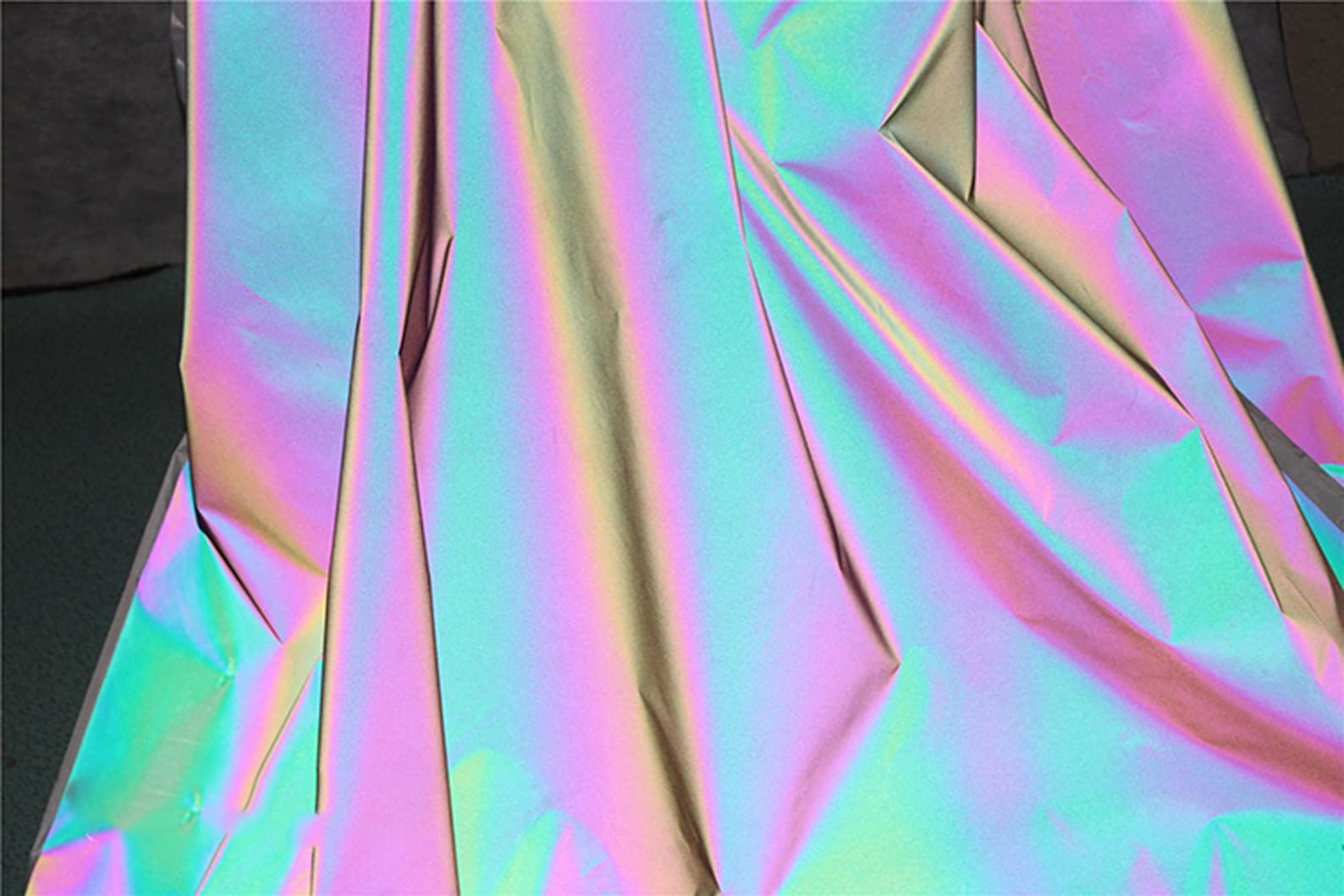 Rainbow Reflective Laser Holographic Fabric Illusion Hologram Etsy