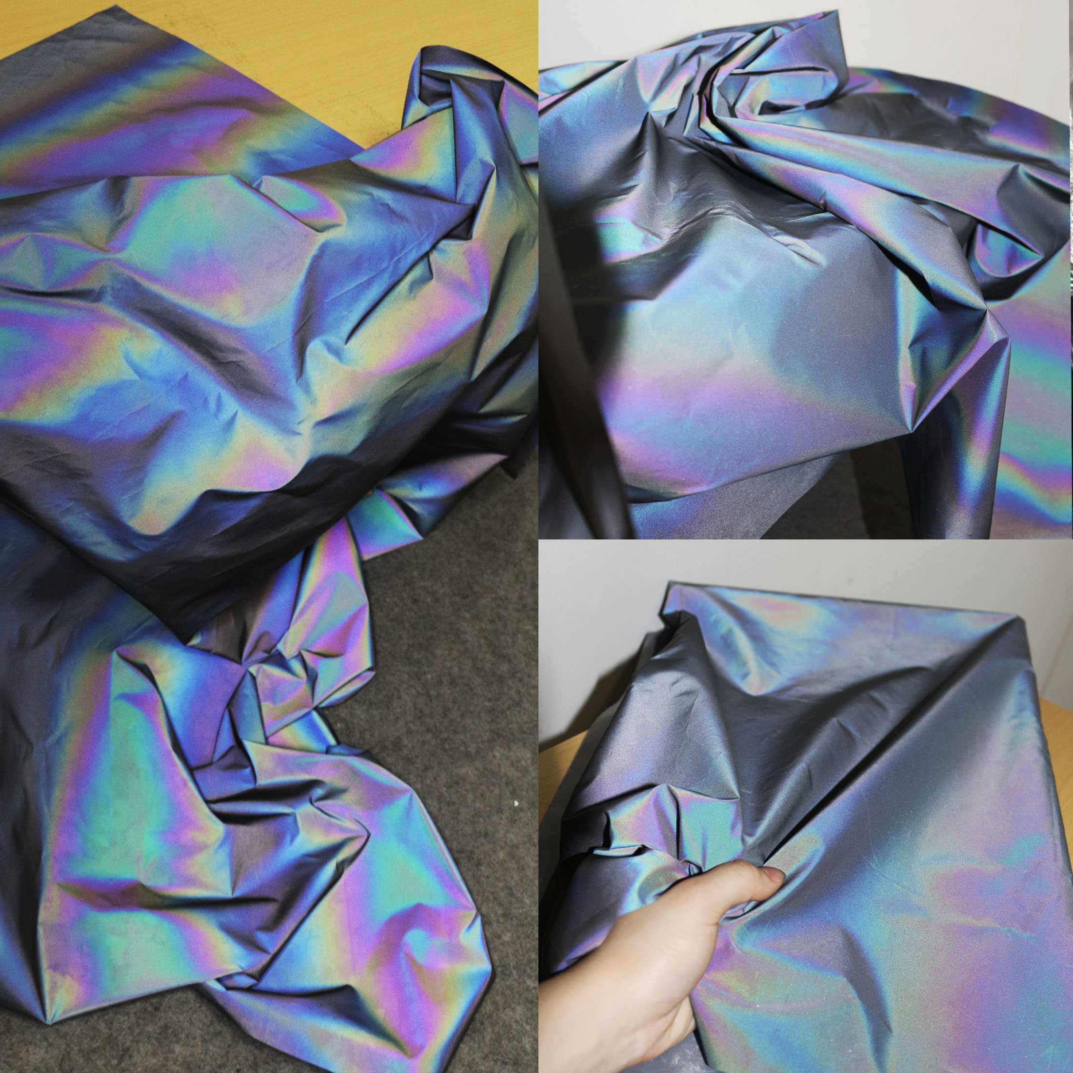 Reflective Laser Holographic Fabric Illusion Hologram Fabric Etsy