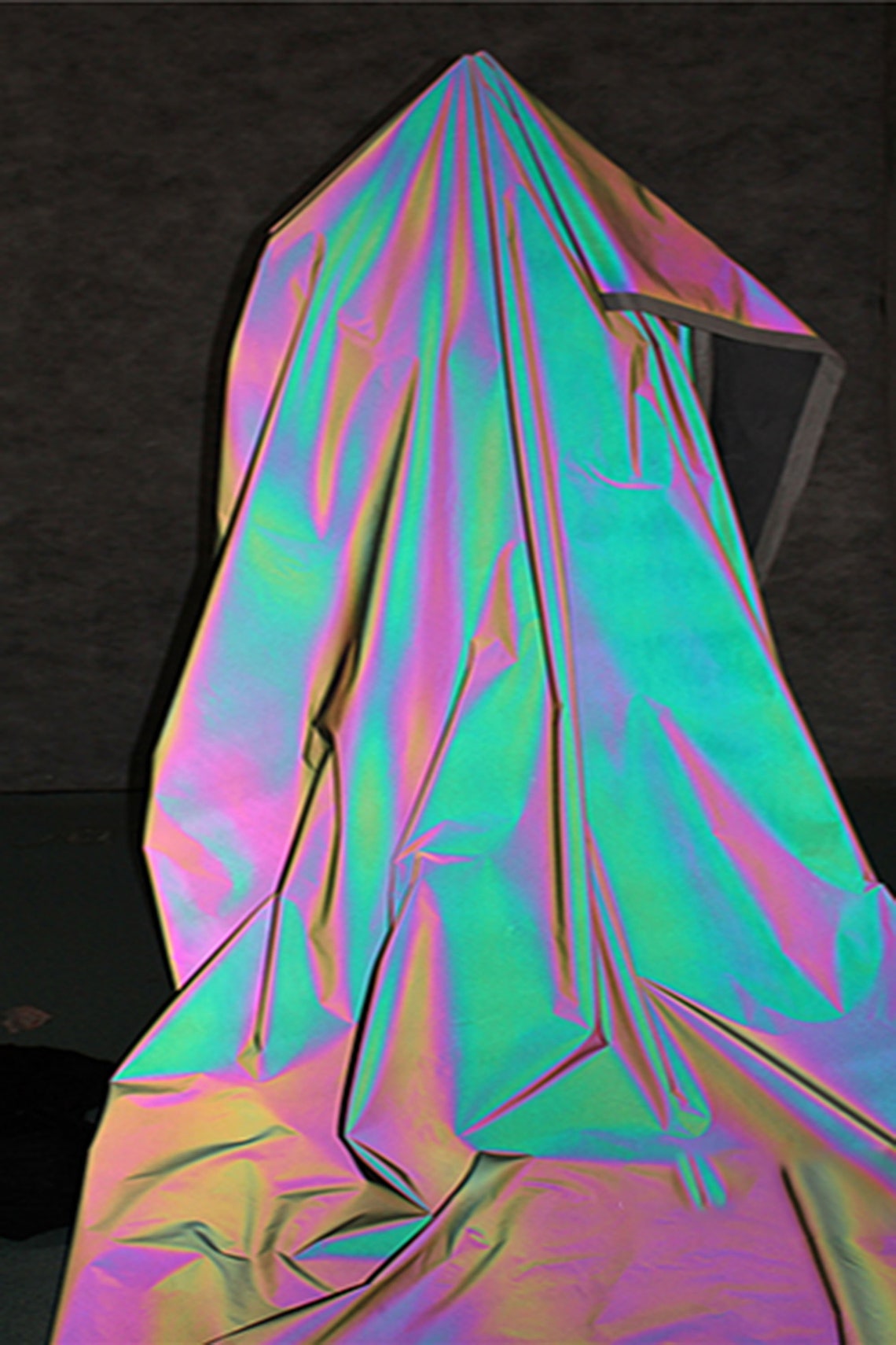 Rainbow Reflective Laser Holographic Fabric Illusion Hologram Etsy
