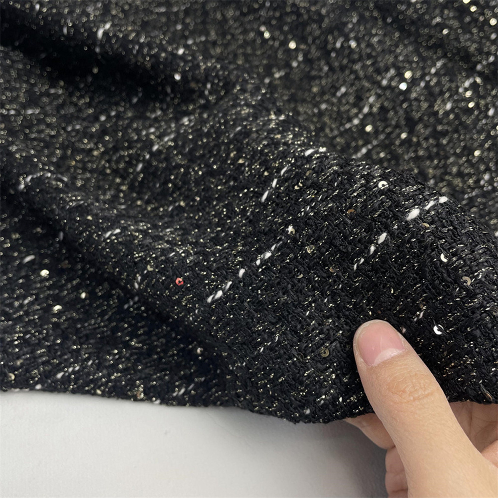 ♡gypsohila♡2Ribbon Tweed Gillet Black Gypsohila 2Ribbon Tweed Gillet Black