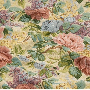 Thick Floral Jacquard Fabric,  Rose Upholstery Fabric, Tapestry Fabric For Furnishing, Dress  DIY fabric 59 inches width