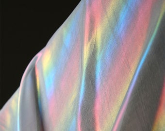 Rainbow Reflective Holographic Fabric, Symphony Perspective