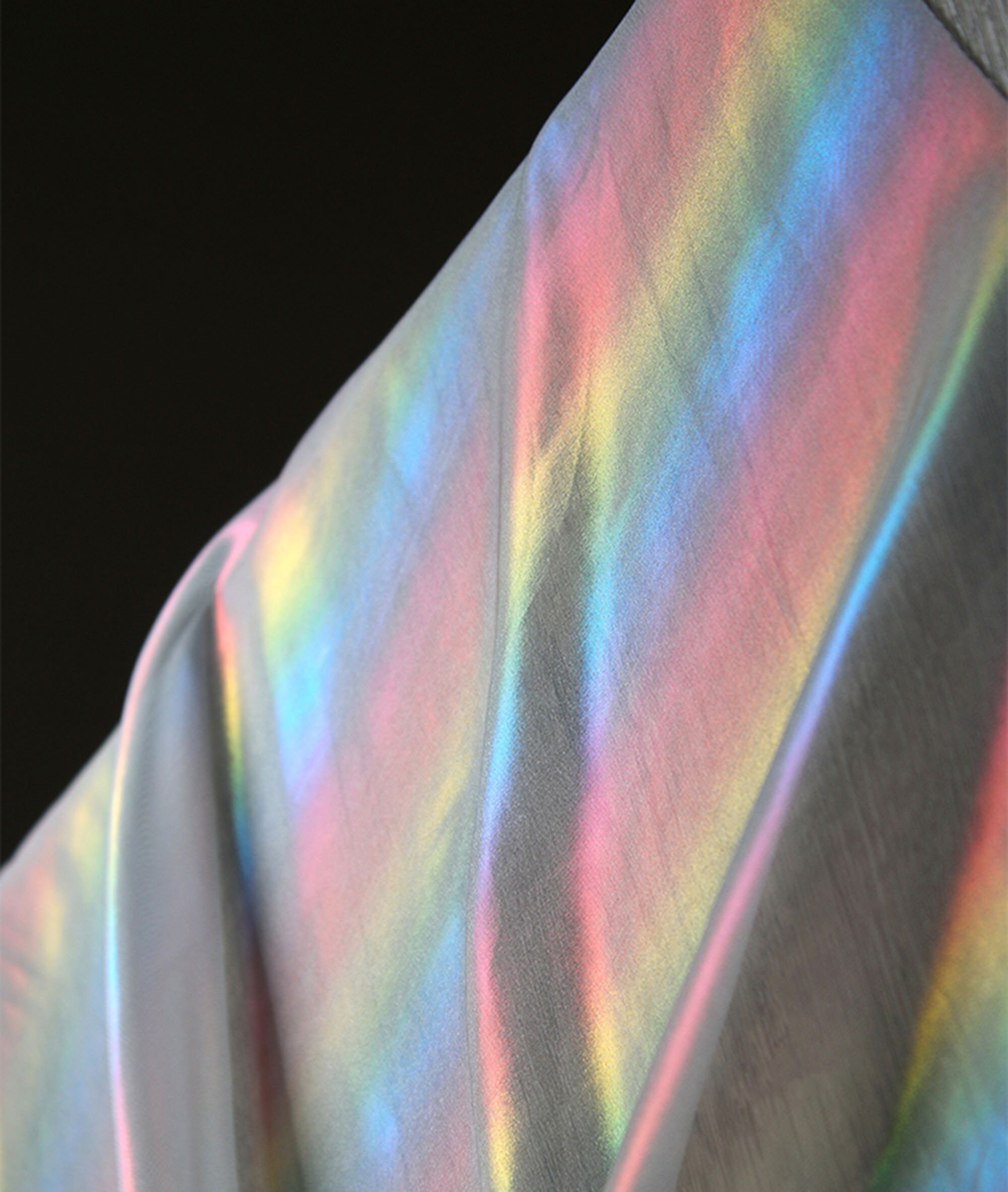 Rainbow Reflective Holographic Fabric Symphony Perspective Etsy