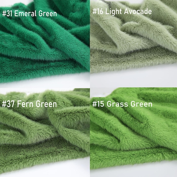 Short Pile Minky Faux Fur Fabric, Soft Plush Fabric for Fursuit