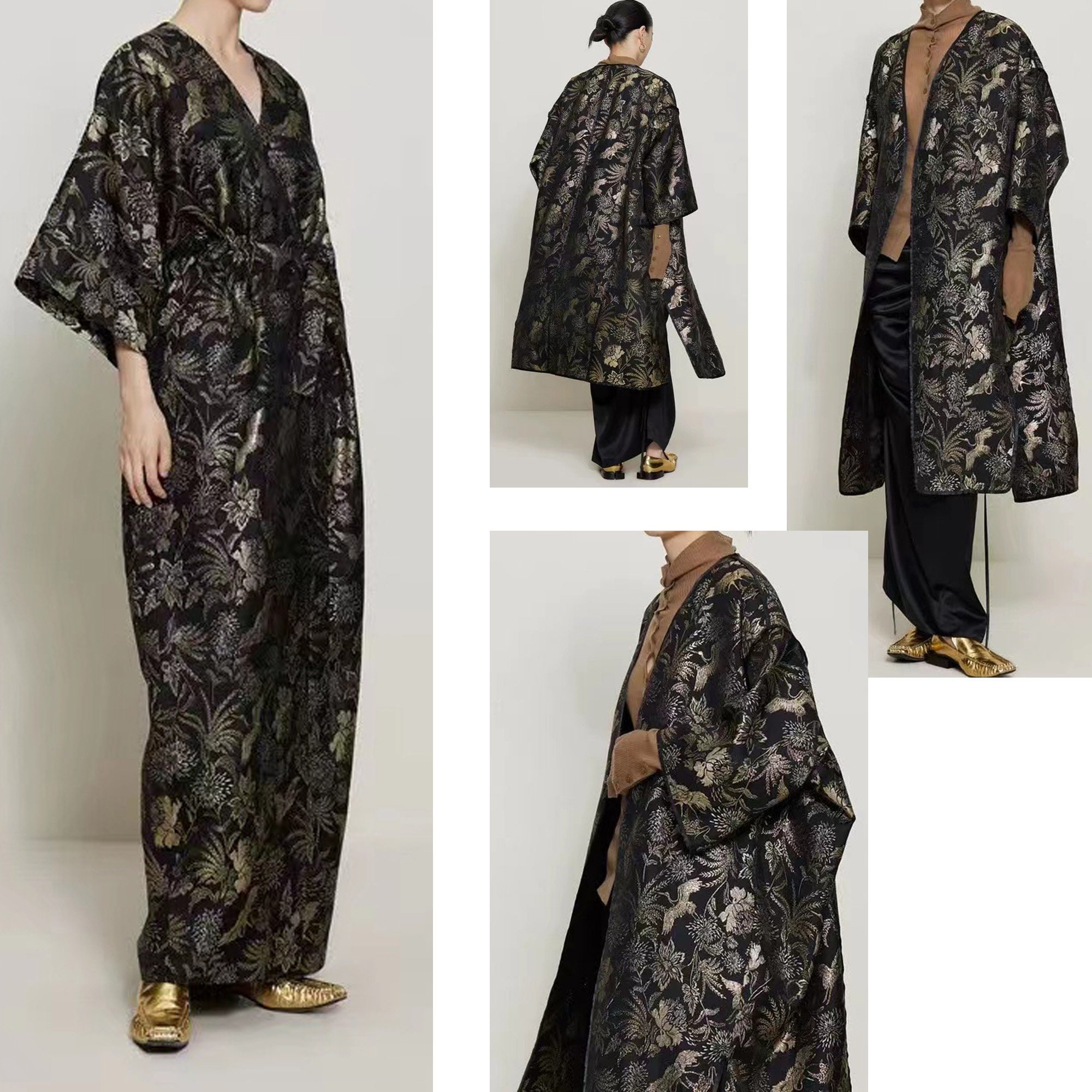 Black Gold 196 Silk Jacquard main image 1