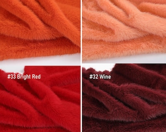 Poils ras fausse fourrure Minky, peluche douce pour fursuit, créations de costumes, tissu à faire soi-même