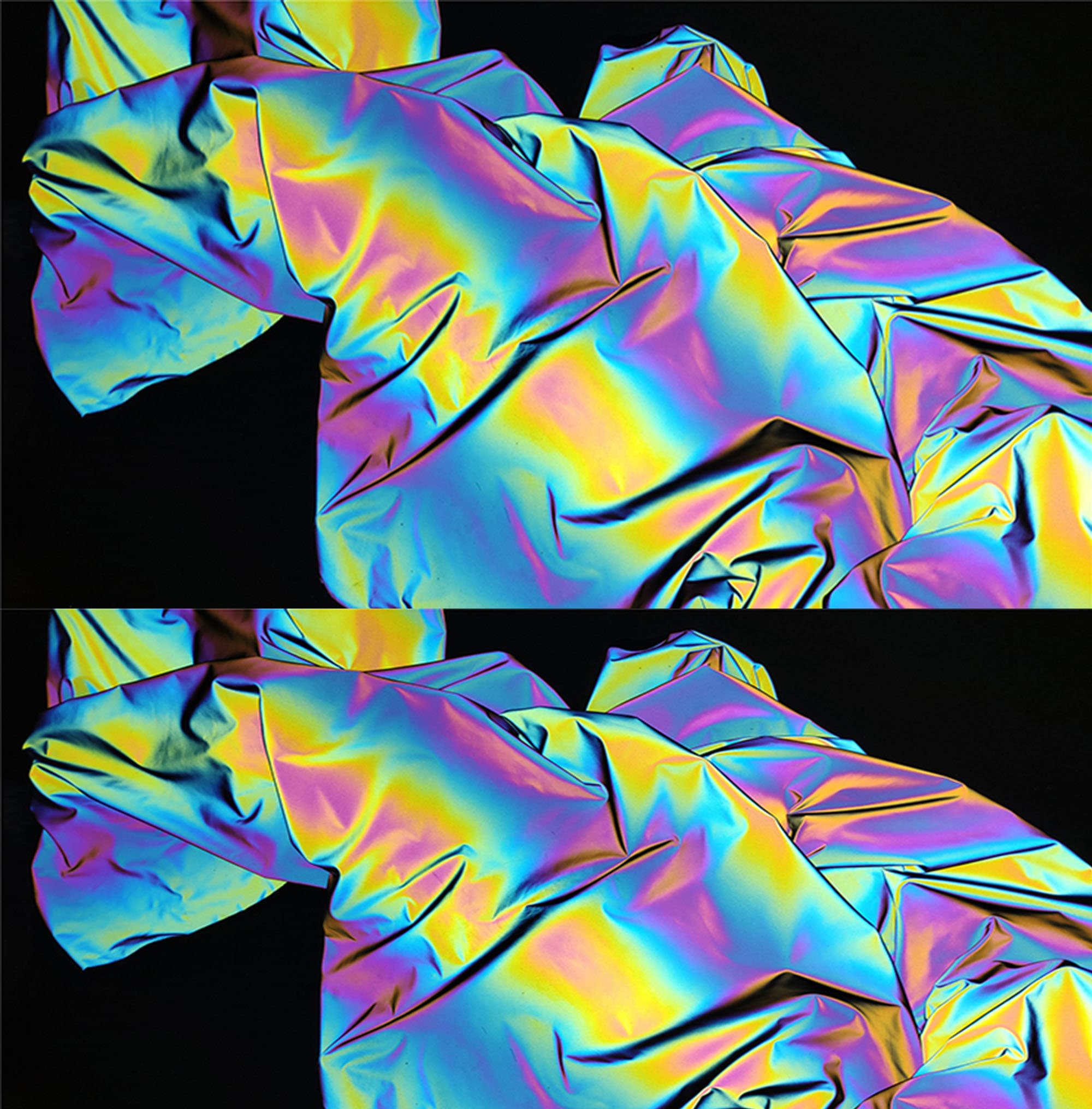Thermal Reflective Laser Holographic Fabric Rainbow Illusion Etsy
