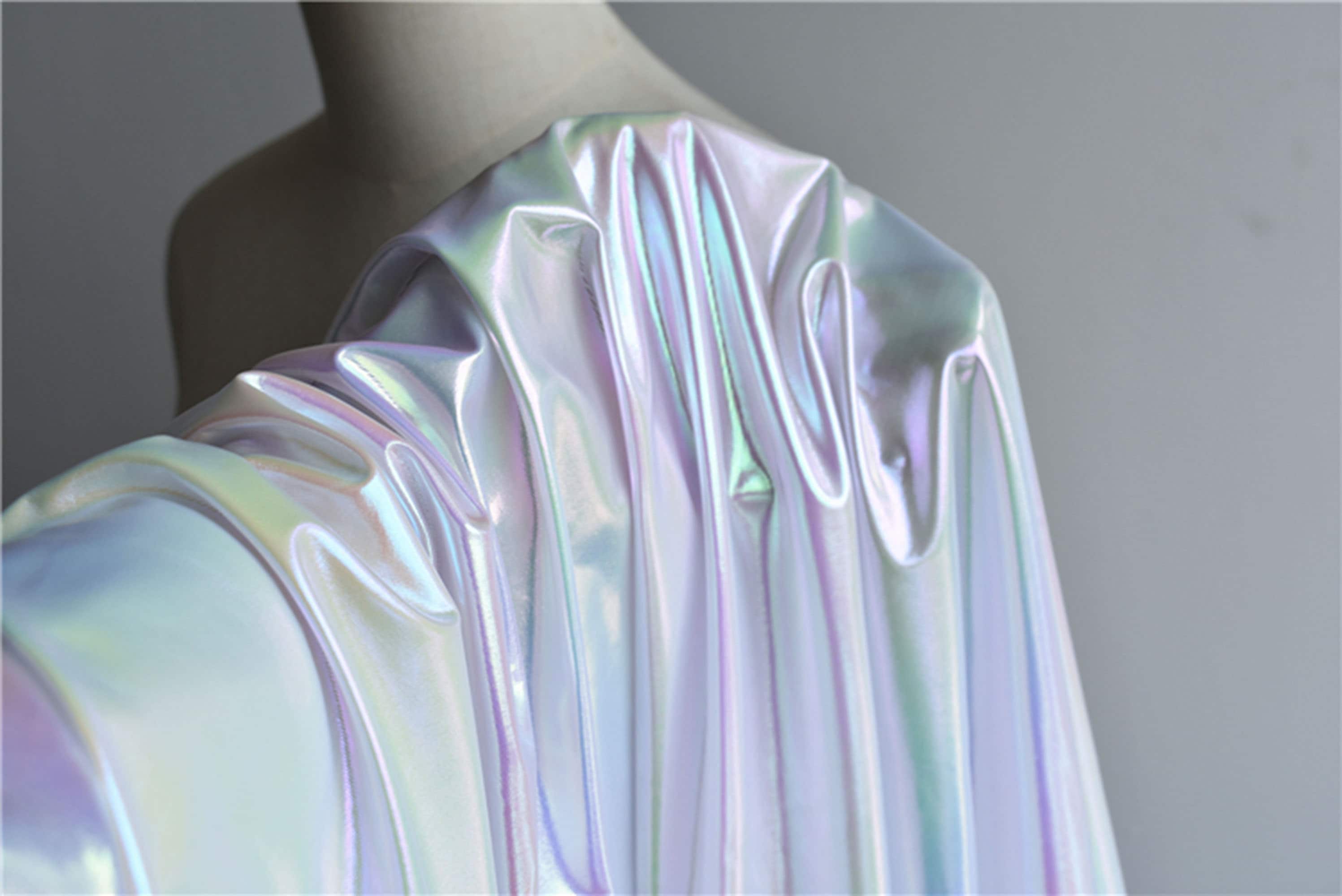 Rainbow Holographic Fabric TPU Stretch Hologram | Etsy