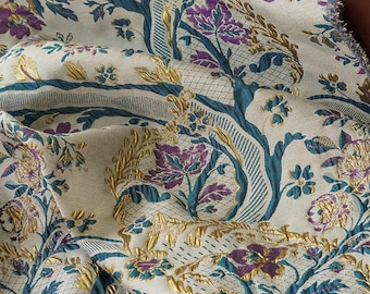 Retro Emboss Jacquard Fabric, Court Style Brocade, Flora Damask For upholstery, Dress DIY fabric 54 inches width